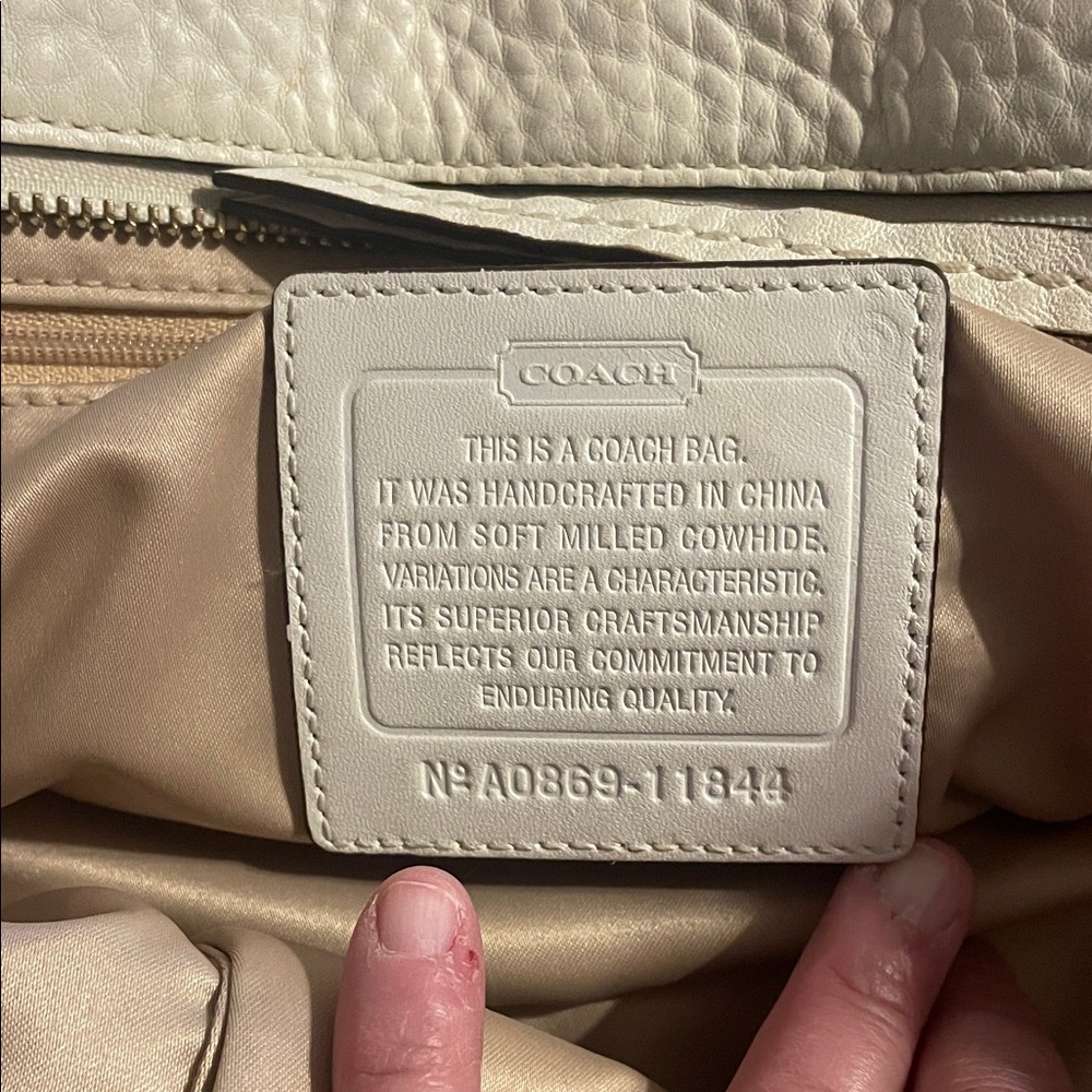 Coach Soho Alex Pebbled Leather Tote‎ Satchel A0869-11844 Preppy Y2K Casual - Picture 7 of 16